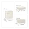 Relaxdays Regalsystem, 3 Stoff-Schubladen, universale Produktbild-Vorschau 4