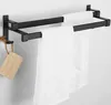 Badezimmer Handtuchhalter, Handtuchregal Schwarz Matt Produktbild-Vorschau 1