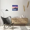 Wanduhr - Quadrat - Glasuhr - Westen Sonne Berge - 30x30cm Produktbild-Vorschau 6