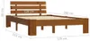 vidaXL Posteľ z masívneho dreva Honey Brown Pine 120x200 cm Náhľad obrázku produktu 6