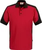 HAKRO Poloshirt Contrast Mikralinar® 839, rot/anthrazit, Produktbild-Vorschau 1