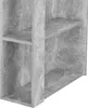 A close-up view of a concrete-look shelf unit. Náhled obrázku produktu