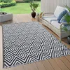 vidaXL Tappeto per esterni ARAKIL Bianco e nero 160x230 cm Anteprima dell’immagine prodotto 8