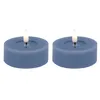 LS-LebenStil 2x XL LED 3D Teelichter Ribe Blau 6,8x3cm Produktbild-Vorschau 2