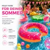 Donut Schwimmreifen pink- ca. 120 cm Luftmatratze für Pool Produktbild-Vorschau 5