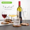 Untersetzer Holz Rund für Gläser 6er Set, Untersetzer aus Produktbild-Vorschau 5