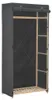 vidaXL Šatní skříň šedá 79 x 40 x 170 cm Látka Náhled obrázku produktu 7