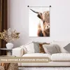 MuchoWow® Wandteppich Wandbehang Schottisches Hochlandrind Produktbild-Vorschau 2