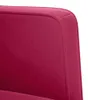 vidaXL Zweisitzer-Sofa Weinrot 111 cm Samt Produktbild-Vorschau 6