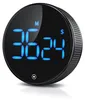 A digital kitchen timer with a blue LED display. Voir les images du produit