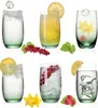 PLATINUX Elegante Ombré Trinkgläser Grün aus Glas 280ml Produktbild-Vorschau 1