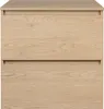 A front view of a light oak cabinet with two drawers. Náhled obrázku produktu