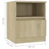 vidaXL Nočný stolík Sonoma Dub 40x40x50 cm odvodený výrobok Náhľad obrázku produktu 8