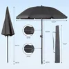 Sekey Sonnenschirm Rund Ø160cm Gartenschirm UV Schutz 50+ Produktbild-Vorschau 2