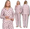 Bezaubernder Damen Schlafanzug Zweiteilig Shirt Top In Produktbild-Vorschau 1