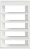 vidaXL Portascarpe bianco 60x30x98 cm Materiale a base di Anteprima dell’immagine prodotto 4