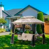 Outsunny Hollywoodschaukel Gartenschaukel Schaukel mit Produktbild-Vorschau 10