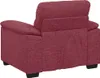 Sillón vidaXL, color burdeos, 100x81x84 cm, tapizado en Vista previa de la imagen del producto 6
