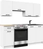Küchenmöbel-Set OLIWIA 1.8m Modulares Weiß B180xH203xT46 cm Produktbild-Vorschau 1