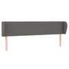 The Living Store Kopfteil mit Ohren Grau 183x23x78/88 cm Produktbild-Vorschau 2