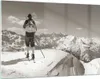 Bilder auf glas - Einteilig - Skifahrer Bayern Sepia - Produktbild-Vorschau 1