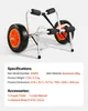 VEVOR carrello per kayak, 113 kg, carrello pieghevole per Anteprima dell’immagine prodotto 7