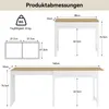 Puluomis Esstisch ausziehbar, Erweiterbarer Tisch Produktbild-Vorschau 4