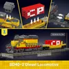 Stavebnice dieselové lokomotivy s návěsem, jeřábem, RC/APC Náhled obrázku produktu 3