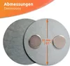 Two circular metal discs with magnets attached, with a measurement indicator. Produktbild-Vorschau
