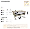 UNUS Hundekorb Hundebett zum selber aufbauen grau washed Produktbild-Vorschau 5