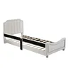 Merax Polsterbett 90x200cm Tagesbett, Samt Kinderbett mit Produktbild-Vorschau 9
