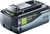 A close-up studio shot of a Festool 18V 8.0 Ah Li-ion battery pack. Produktbild-Vorschau