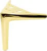 Elegante set di 4 gambe per mobili in oro-cromo, altezza 15 Anteprima dell’immagine prodotto 4