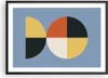 Gerahmtes Poster - Schwarzer Rahmen - Stück Geometrisch Rad Produktbild-Vorschau 1