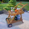 Teako Design Servierwagen Teakholz Teramo 2 Ablagen Produktbild-Vorschau 2