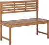 BELIANI Gartenbank Hellbraun Akazienholz rechteckig 110 cm Produktbild-Vorschau 1