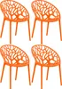CLP 4er Set Gartenstuhl Hope, Modernes Design, Wetterfest, Produktbild-Vorschau 1