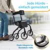 Rollator Faltbar und Leicht mit Sitz - NUR 5,95 KG - Produktbild-Vorschau 8
