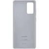 The back of a grey Samsung phone case is shown against a white background. Produktbild-Vorschau