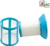 Two vacuum cleaner filters are shown against a white background. A logo is in the top right corner. Produktbild-Vorschau