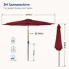 Puluomis Sonnenschirm Balkonschirm Strandschirm Marktschirm Produktbild-Vorschau 4