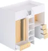 Hochbett mit Kleiderschrank & Schreibtisch - 90 x 190 cm - Produktbild-Vorschau 8