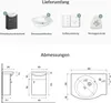 Planetmöbel Badmöbel Set 40cm Gäste WC Produktbild-Vorschau 4