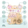 Drevená senzorická doska s medvedíkom, montessori doska na Náhľad obrázku produktu 8