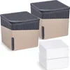 WENKO 2er Set Luft Entfeuchter Raum Granulat Cube Beige 500 Produktbild-Vorschau 1