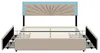 INONEFT Doppelbett Polsterbett 160x200cm, Stauraumbett mit Produktbild-Vorschau 9