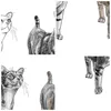 Wanduhr - Quadrat - Glasuhr - Katzen Tiere Kinder Produktbild-Vorschau 8
