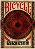 The image shows the front of a Bicycle brand vintage playing card deck. Produktbild-Vorschau