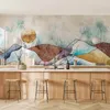 Vlies Fototapete - Stained Glass Landscape 400x280 cm Produktbild-Vorschau 1