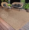 Outdoor Teppich wetterfest Modern Flachgewebe, Jute-Optik Produktbild-Vorschau 1